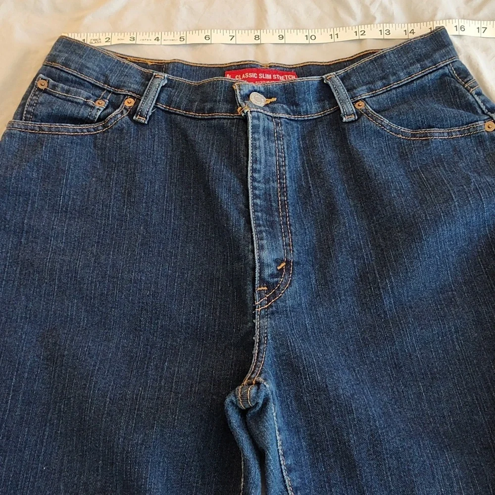 Levi's Classic Slim Tapered Stretch 512 Jeans Size 16S Dark Wash Casual Western - Picture 11 of 13